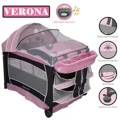 Baby Kits - Cuna Corral Verona Rosado