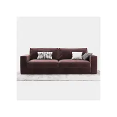 AMOBLART - SILLON RECK COLOR MARRON DE 3CUERPOS