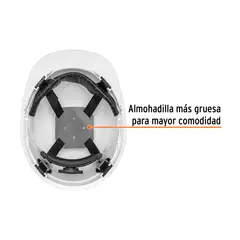 Truper - Casco de seguridad ajuste de matraca blanco COD 10370