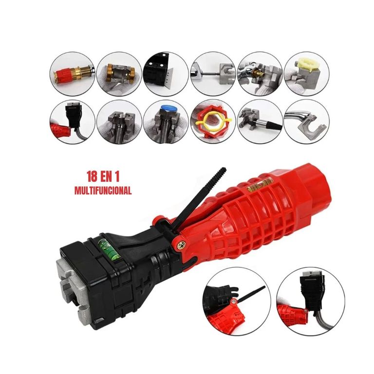 Llave Multifuncional Universal Para Gasfiteria 18 EN 1