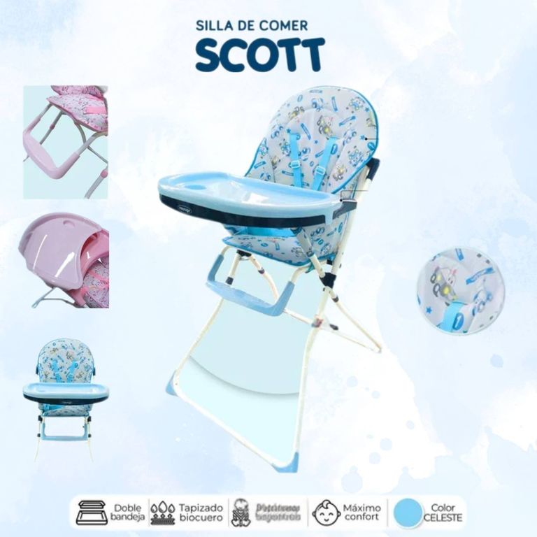 Silla de comer scott celeste
