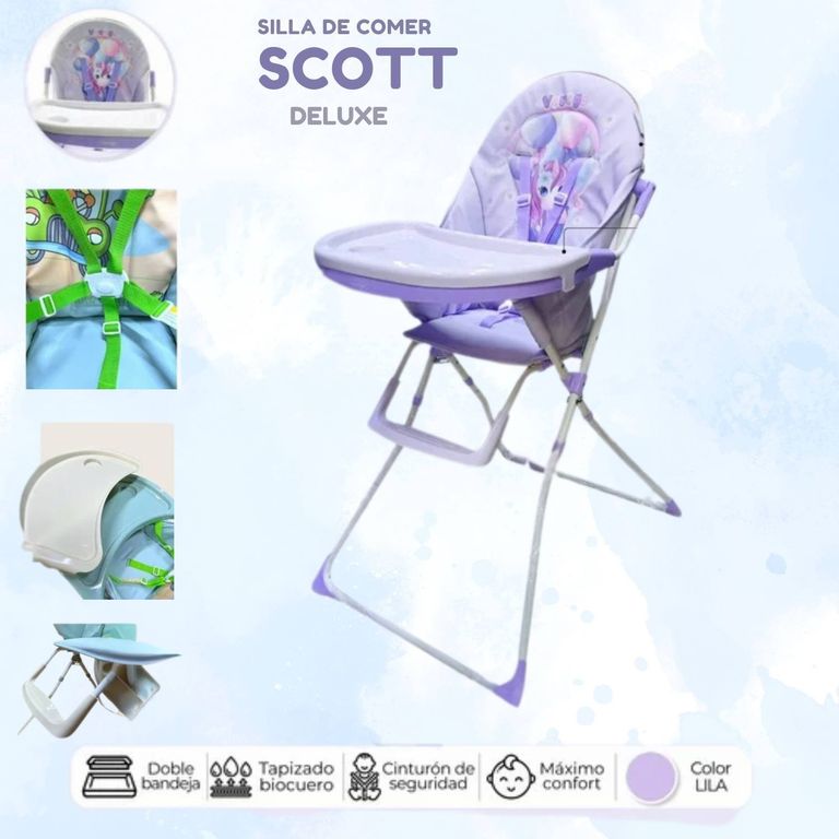 Silla de comer scott deluxe lila