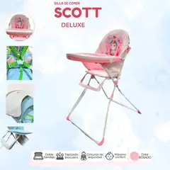 GENERICO - Silla de comer scott deluxe rosado