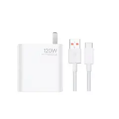 XIAOMI - Cargador 120W Tipo C Turbo Original Blanco