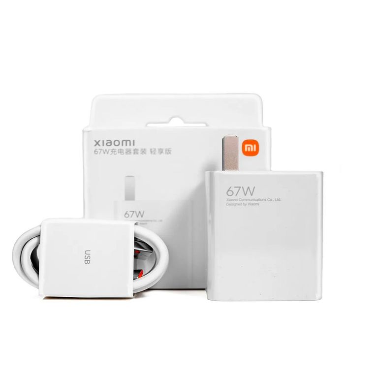 Cargador 67w Original Con Cable USB - Blanco