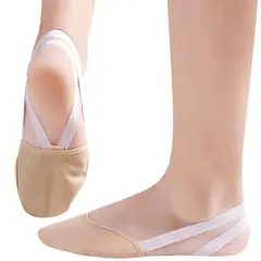 GENERICO - Puntas Medio Pie con Elástico Gimnasia Ballet Danza Marinera