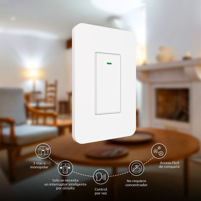 Interruptor Inteligente Wi-Fi Nexxt NHE-S300 - Control de voz