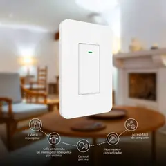 NEXXT SOLUTIONS - Interruptor Inteligente Wi-Fi Nexxt NHE-S300 - Control de voz