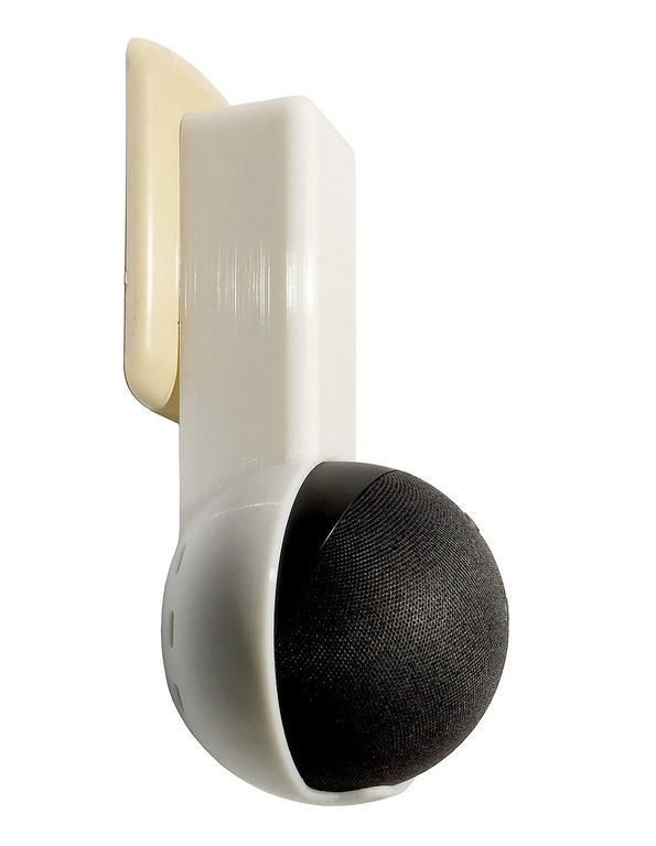 Soporte Para Echo Dot 4ta 5ta Generación - En Tomacorriente - Blanco