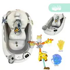 GENERICO - Bañera Plegable de Bebe modelo Aquatic plomo