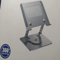 SEISA - Soporte Base Aluminio Para Laptop - Giratorio 360 Plegable ajustable