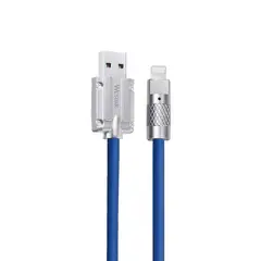 WESDAR - - Cable 1m Super Fuerte Lightining Carga Rápida a USB 6A - Azul