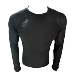 AQUA&MODA - LICRA CON PROTECCION UV AQUAMODA LAMNPLGR PLUS NEGRO LOGO GRIS REFLECTIVO