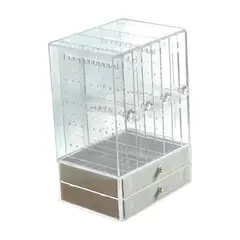 GENERICO - Organizador de Joyas Acrílico de Lujo con 4 puertas y 2 cajones