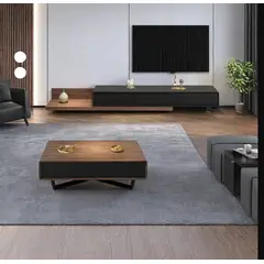 VENTITAS HOME - COMBO Mesa de TV + Mesa de Centro Nastya