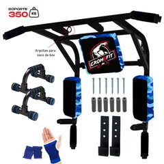 HOLGU - Barra Dominadas Multifuncional 10 En 1 + Guantes + Push Ups