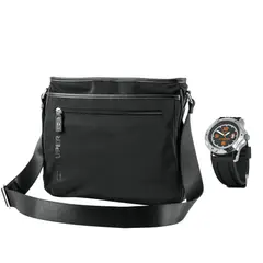 TRUPER - Bolso, morral ejecutivo 6 compartimentos + Reloj para caballero