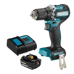 MAKITA - Taladro Percutor 1/2″ 18V LXT BL Incluye 1 Bateria 3Ah y Carga