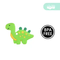GENERICO - Mordedor de silicona dino verde