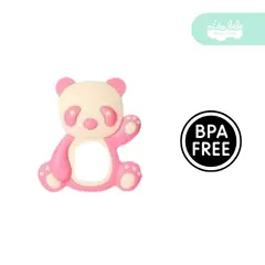 GENERICO - Mordedor de silicona para bebé modelo osito pink