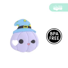 GENERICO - Mordedor de silicona para bebé modelo calabaza purple