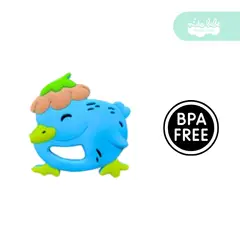 GENERICO - Mordedor de silicona para bebé modelo pato blue