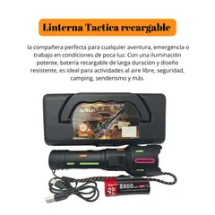 ROHS - Máxima Resistencia y Brillo Linterna Recargable para Todo Terreno