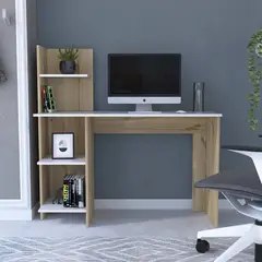 GENERICO - Escritorio Aurora Blanco-Duna  - Envío Armado y Melamina 18mm