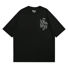 YANSUS - Polo Hombre Negro Estampado Holiday