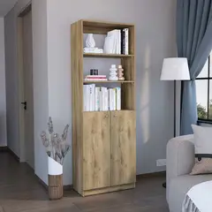 GENERICO - Estanteria Norlan E4  Macadamia - Envío Armado y Melamina 18mm