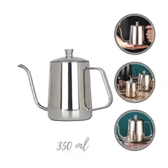 GENERICO - Tetera cuello de cisne plateado 350 ml