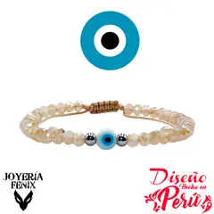 JOYERIA FENIX - Pulsera Ojo Turco Ajustable - Joyería Fénix