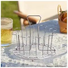 INSPIRA MARKET - Soporte Escurridor de Vasos Metálico