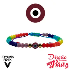 JOYERIA FENIX - Pulsera Ojo Turco Ajustable - Joyería Fénix