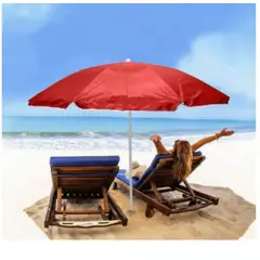 GENERICO - Sombrilla Playera Extragrande 210cm protección UV Funda