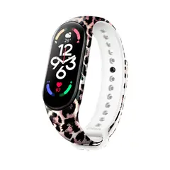 GENERICO - Correa Compatible Con Xiaomi Mi Band 7 Con Diseño Animal Print