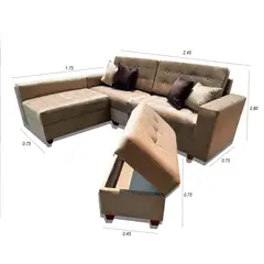 GENERICO - JUEGO DE SALA SECCIONAL MODELO LONDRES G.