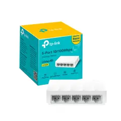 TP LINK - SWITCH TP-LINK 5 PUERTOS CASE PLASTICO 100MBPS SOBREMESA PN LS1005