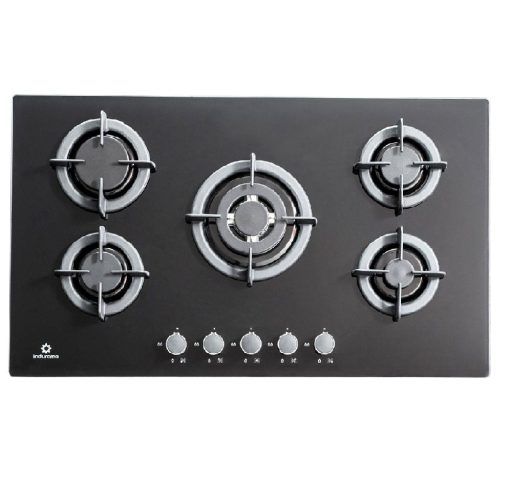 Cocina Empotrable 5Hornillas de Vidrio Templado EGI 905VDNEG