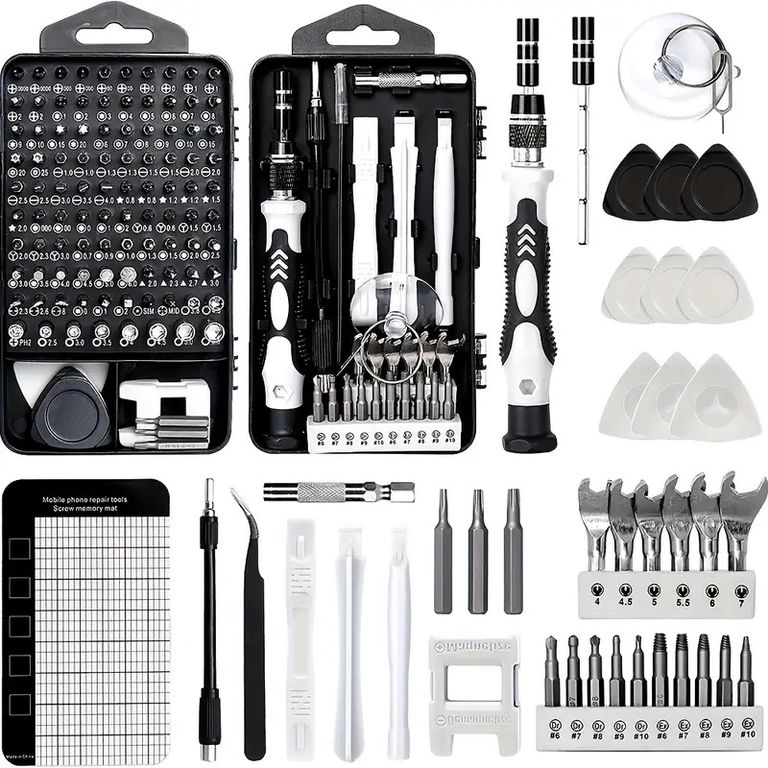 Kit de Destornilladores de Precisión 115 en 1 para Teléfonos Móviles