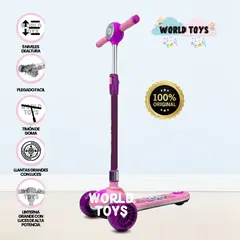 FIRST TOY - Scooter con Faro para Niños «S ELITE» Pink
