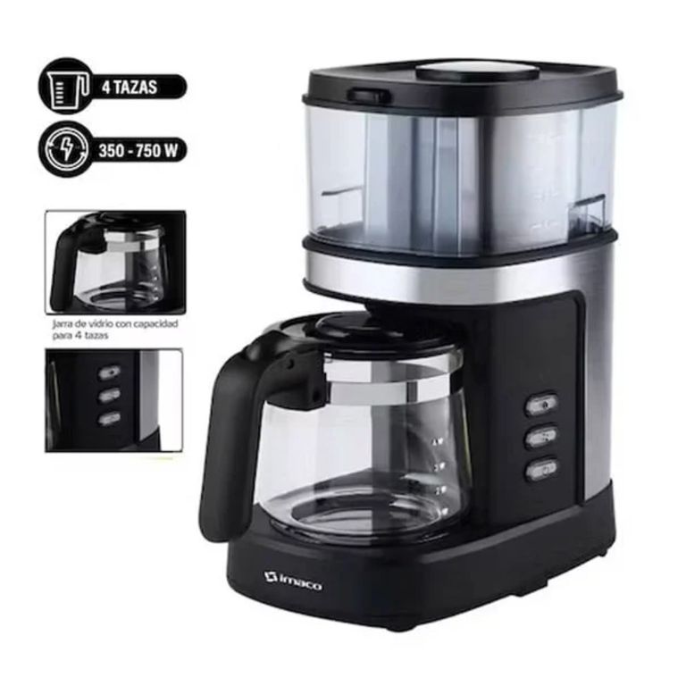 Cafetera con Moledor de Café ICMG4070 Expresso 750W