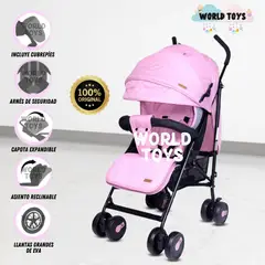 BABY - Coche Bastón de Lujo «NEWBURN» Pink