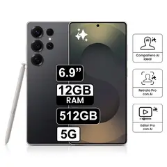 SAMSUNG - Celular Galaxy S25 Ultra 5G 512GB 12GB RAM cámara 200MP frontal 12MP 69 Pulg negro