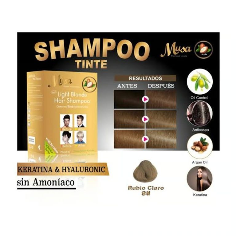 10 TINTES SHAMPOO COLOR RUBIO CLARO