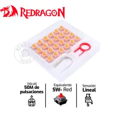 REDRAGON - A113 Bullet QL Kit de 35 Switches Mecánicos Lineales