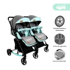 GENERICO - Coche Cuna Mellicero Mecedora Madrid Color Verde