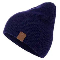 KAST PE - Beanie True C gorro tejido doble Azul
