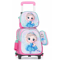 GENERICO - MOCHILA MULTICOLOR PRINCESAS SIRENAS 3EN1