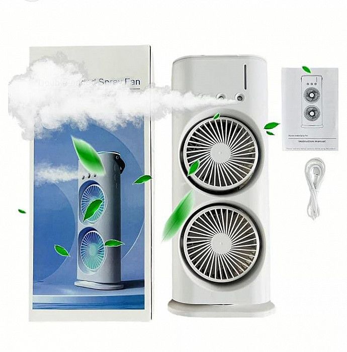 VENTILADOR HUMIDIFICADOR DOBLE